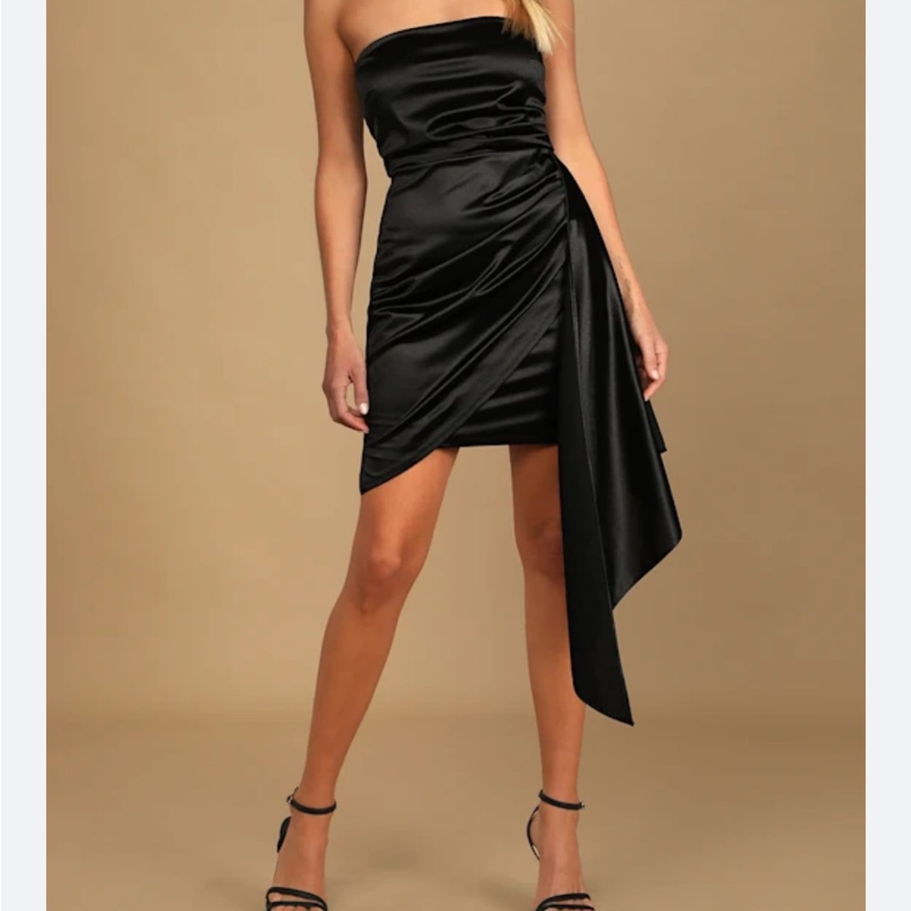 Lulus Asymmetrical Sash Mini Dress